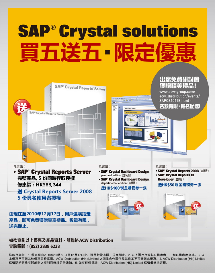 SAP BusinessObjects Promotion, Jan - Mar 2010